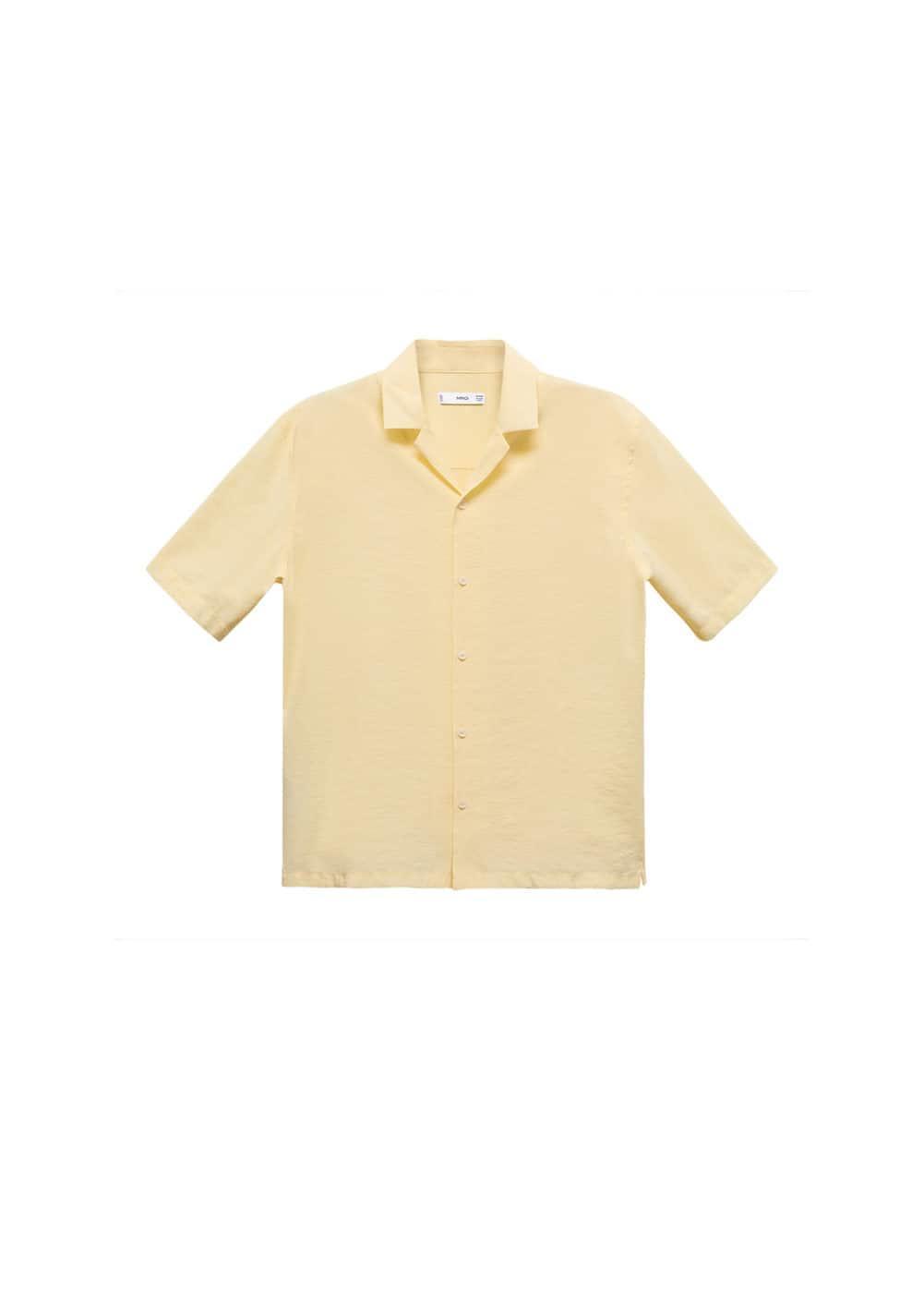 Mango Mens Bowling Collar Modal Shirt Product Image