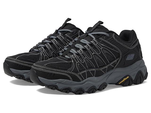 SKECHERS Afterburn M. Fit 2.0 Charcoal) Men's Shoes Product Image