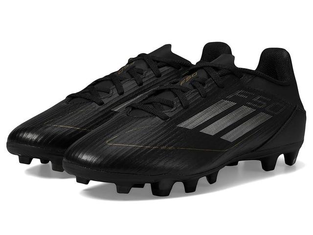 adidas F50 Club Football Boots Flexible Ground Iron Metallic/Gold Metallic) Men's Soccer Shoes Product Image