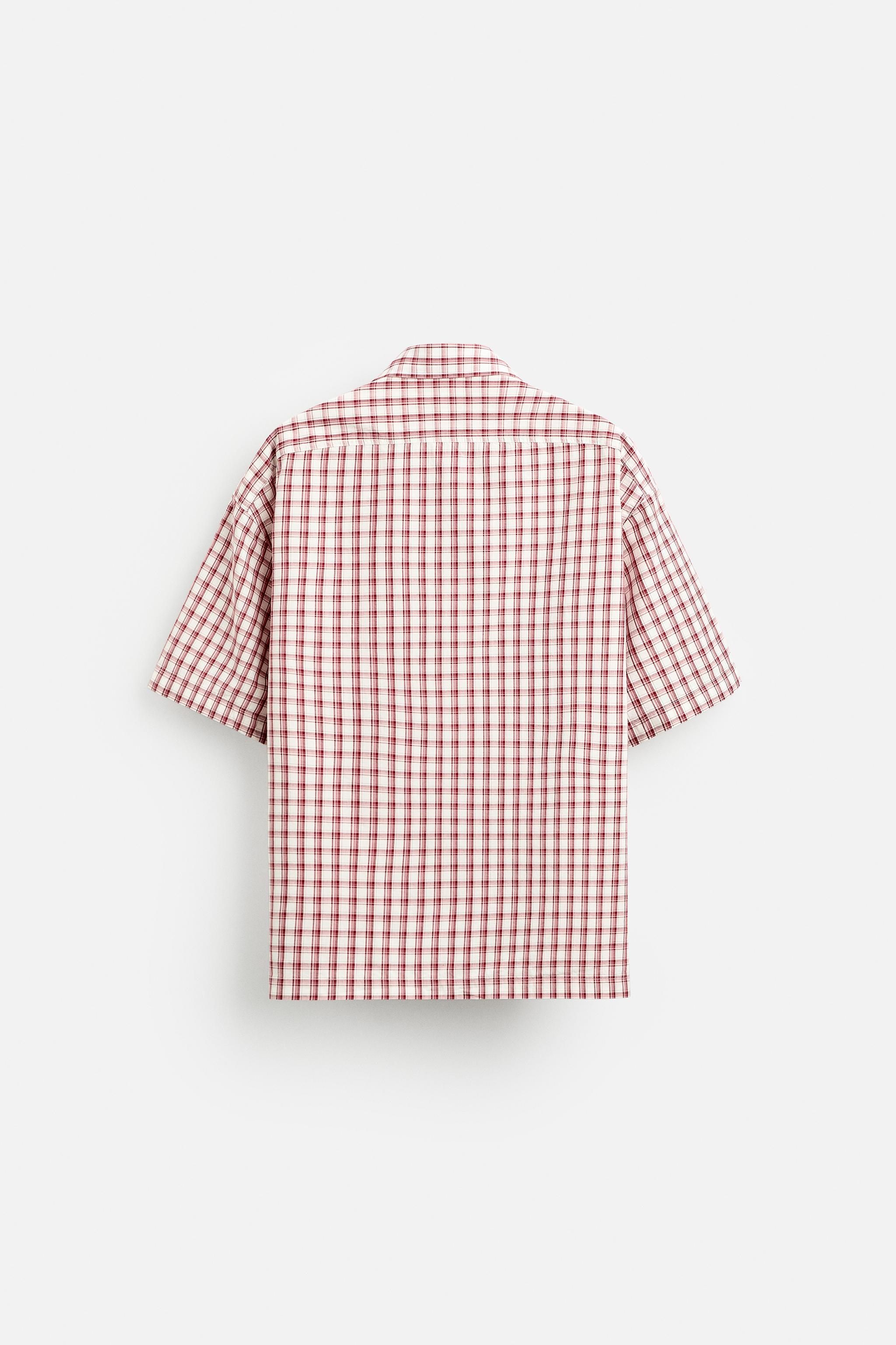 BOXY FIT PLAID SHIRT Product Image