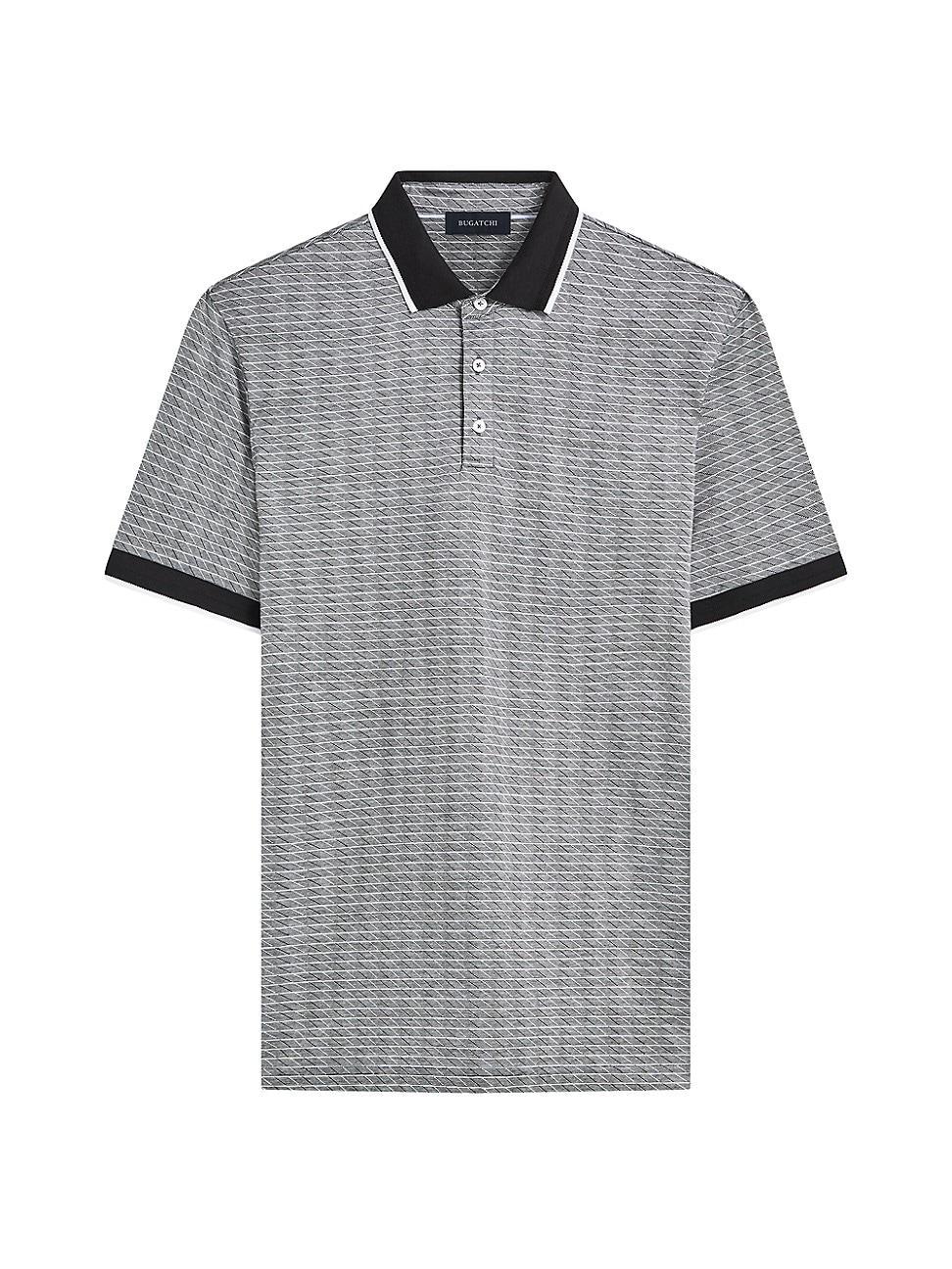 Mens 3-Button Cotton-Blend Polo Shirt Product Image