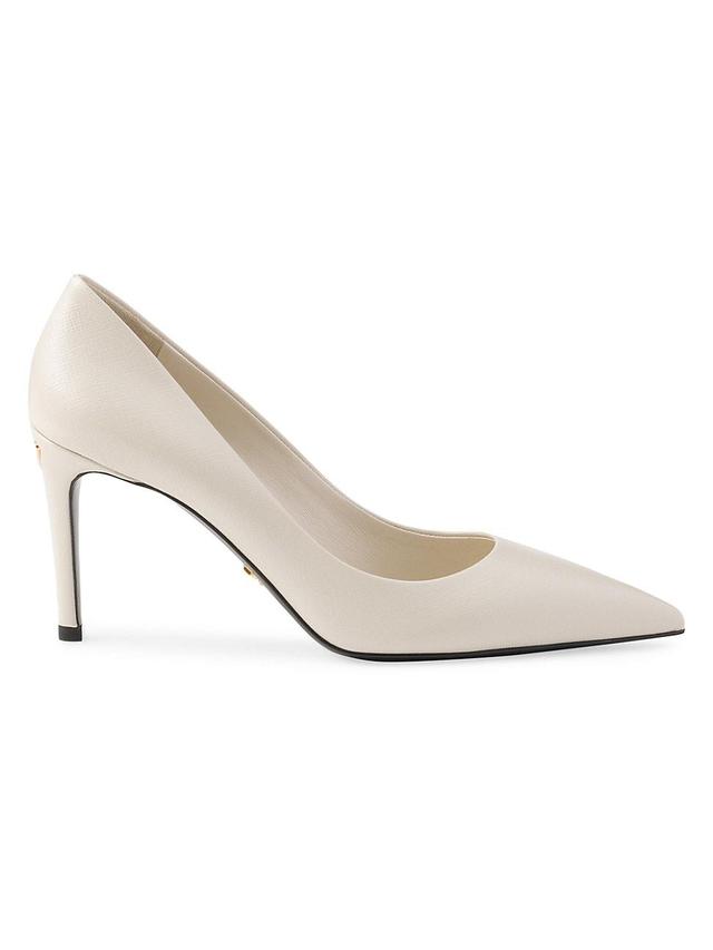 Womens Patent Saffiano Leather Pumps Product Image