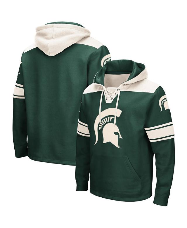 Mens Colosseum Green Michigan State Spartans 2.0 Lace-Up Pullover Hoodie Product Image