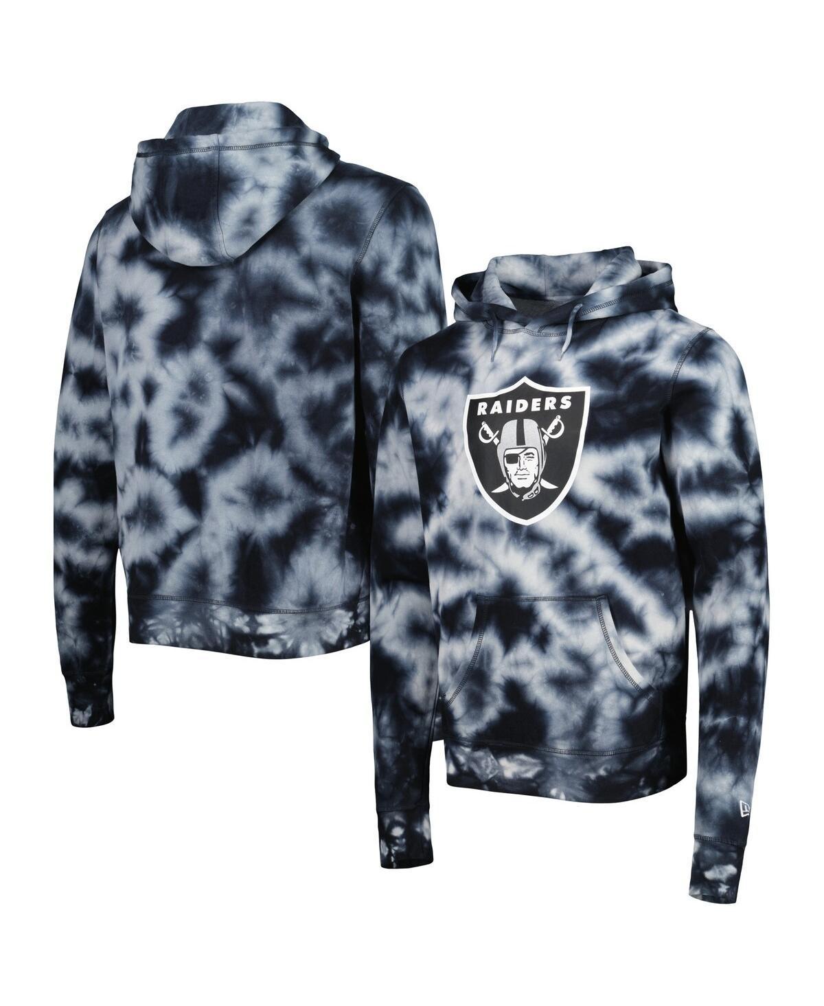 Mens New Era Black Las Vegas Raiders Team Tie-Dye Pullover Hoodie Product Image