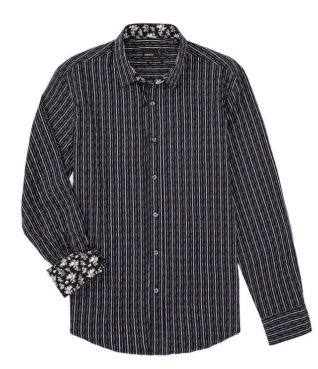 Quieti Dobby Stripe Long Sleeve Woven Shirt Product Image