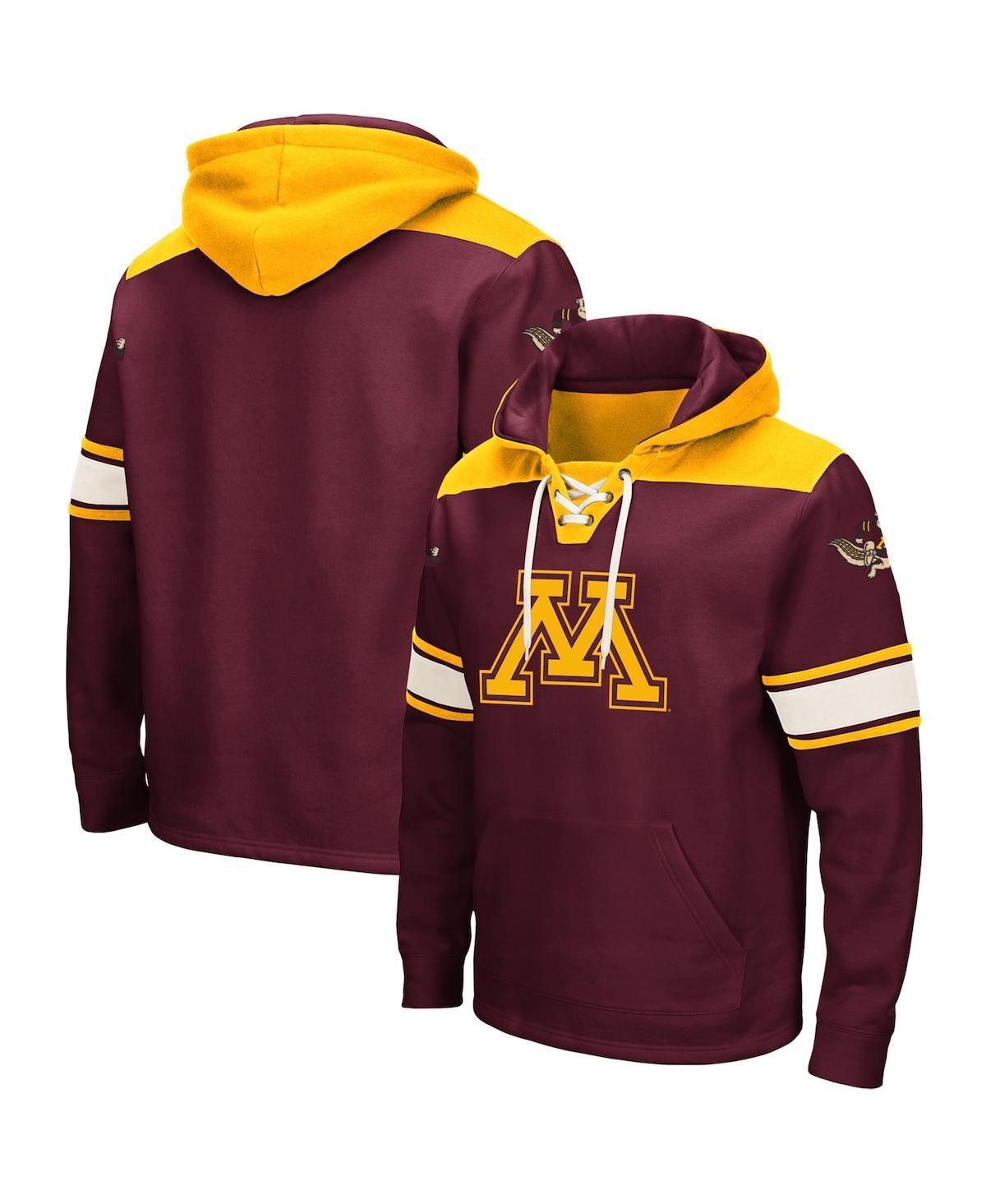 Mens Colosseum Maroon Minnesota Golden Gophers 2.0 Lace-Up Pullover Hoodie Product Image