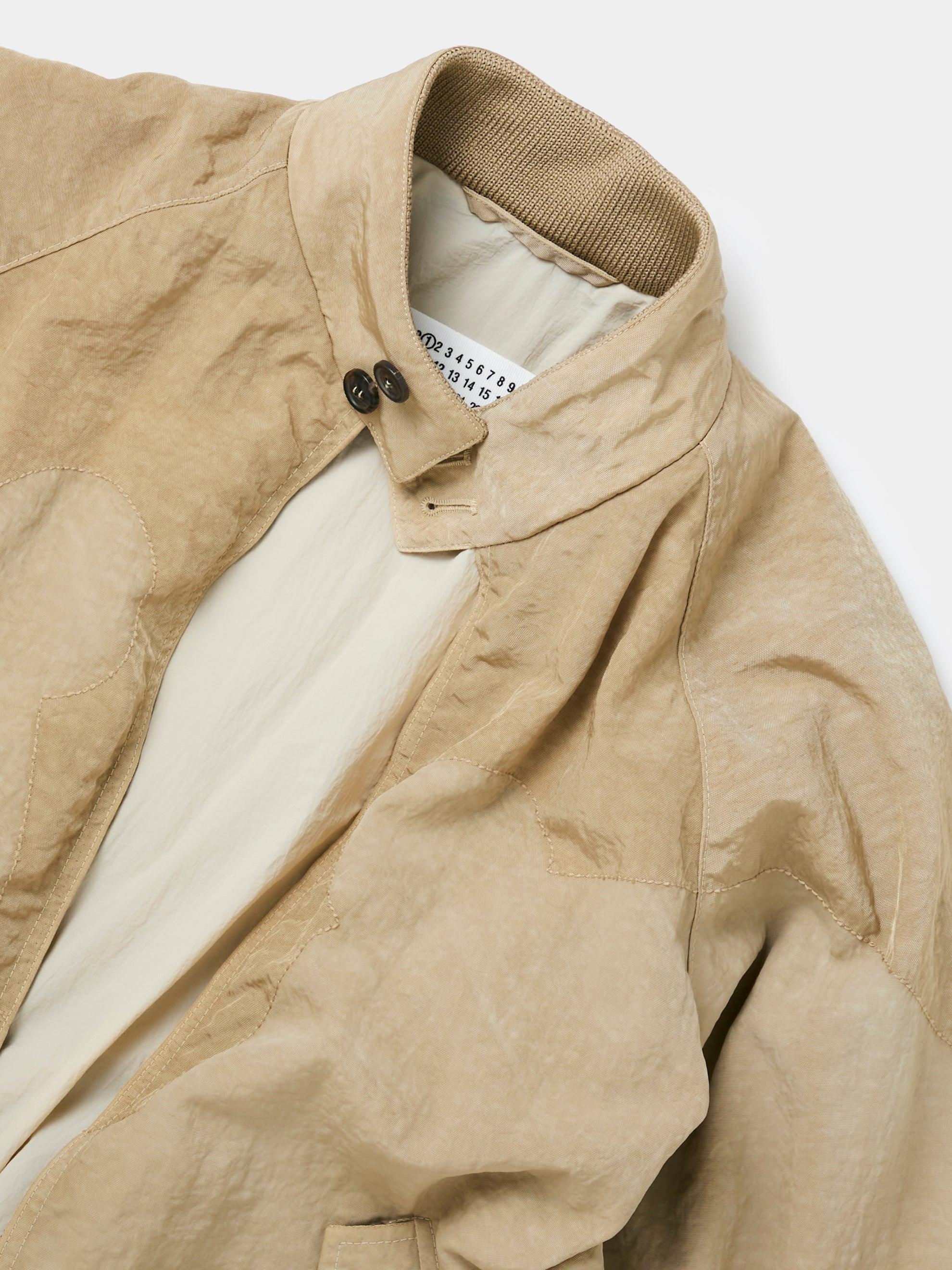 Moto Zip Sports Jacket (Beige) Product Image