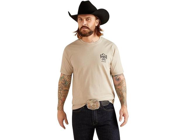 Ariat Thunderbird T-Shirt (Khaki Heather) Men's Clothing Product Image