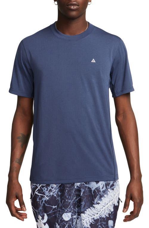 NIKE Men's  Acg "goat Rocks" Dri-fit Adv Uv Short-sleeve Top In Blue Product Image