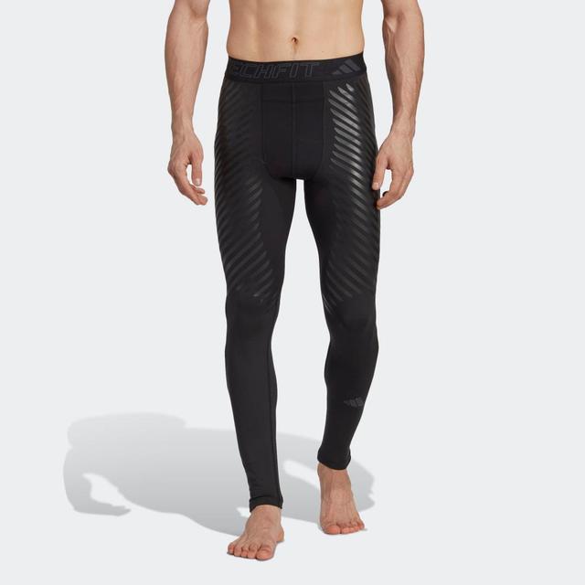 adidas Techfit Control x RHEON Full-Length Leggings Black S Mens Product Image