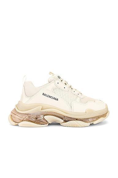 Balenciaga Triple S Sneaker in Ivory Product Image