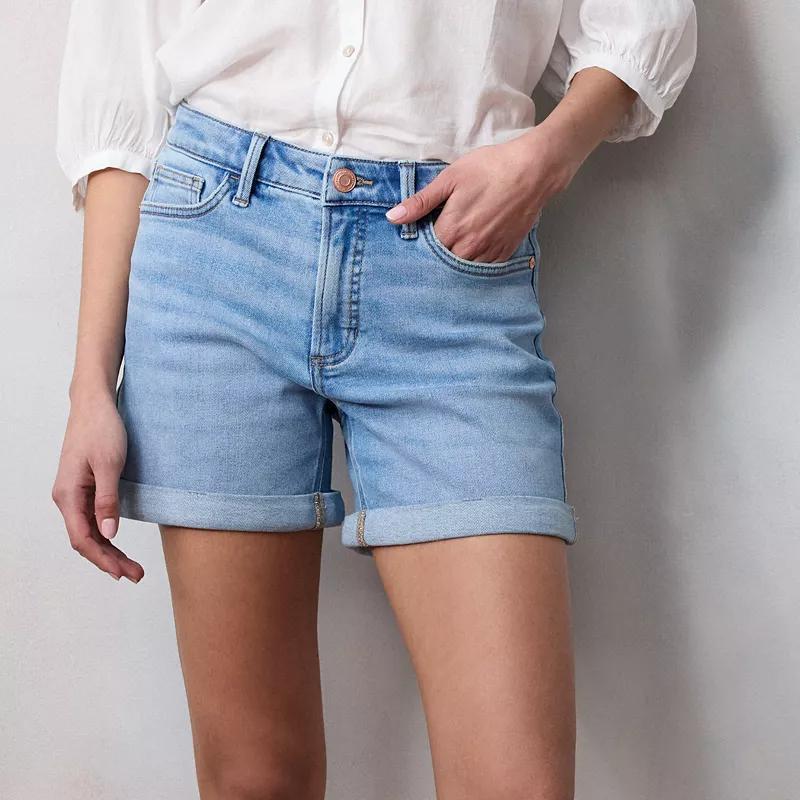 Womens LC Lauren Conrad High Rise 5 Rolled Cuff Shorts Product Image