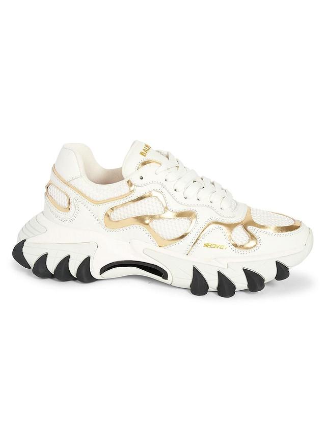 Womens B-East Leather & Mesh Sneakers Product Image