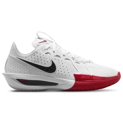 Nike Mens Air Zoom G.T. Cut 3 - Basketball Shoes White/Obsidian/Sport Red Product Image