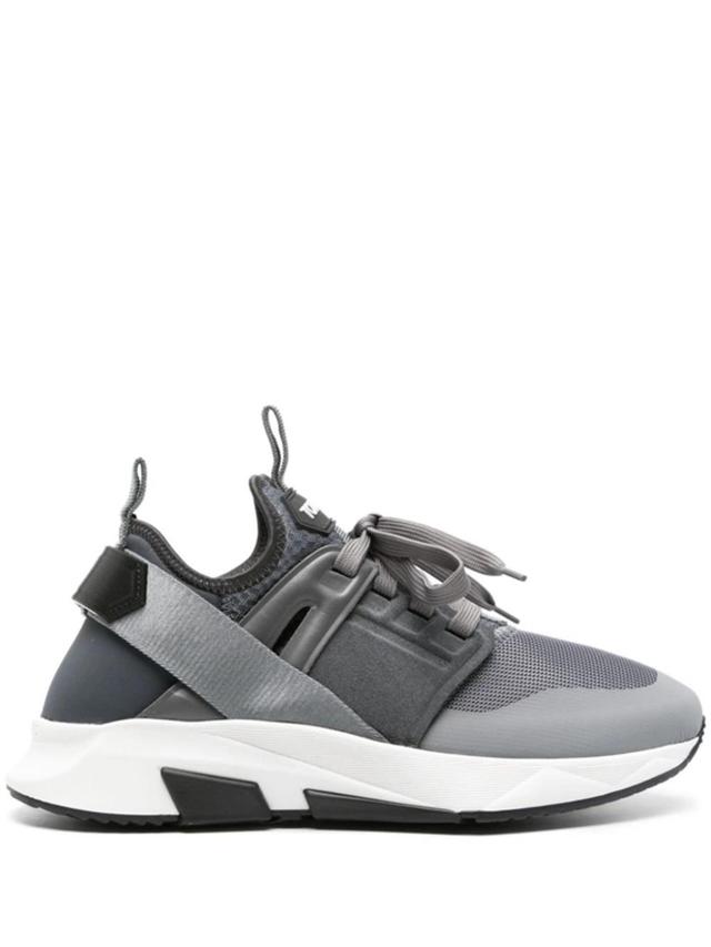 TOM FORD Jago Sock-style Sneakers In Grey Product Image