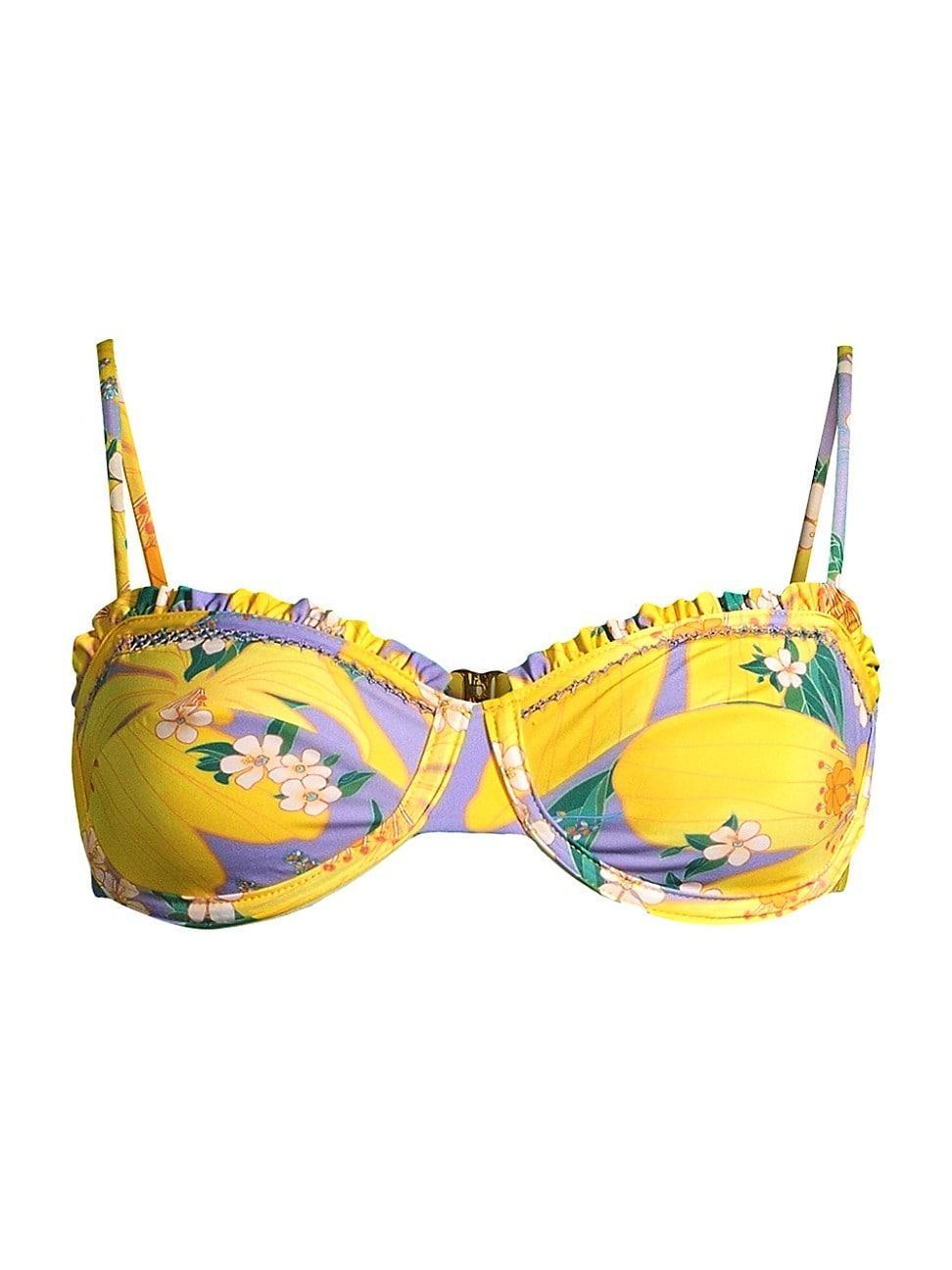 Womens Pietra Floral Balconette Bikini Top Product Image