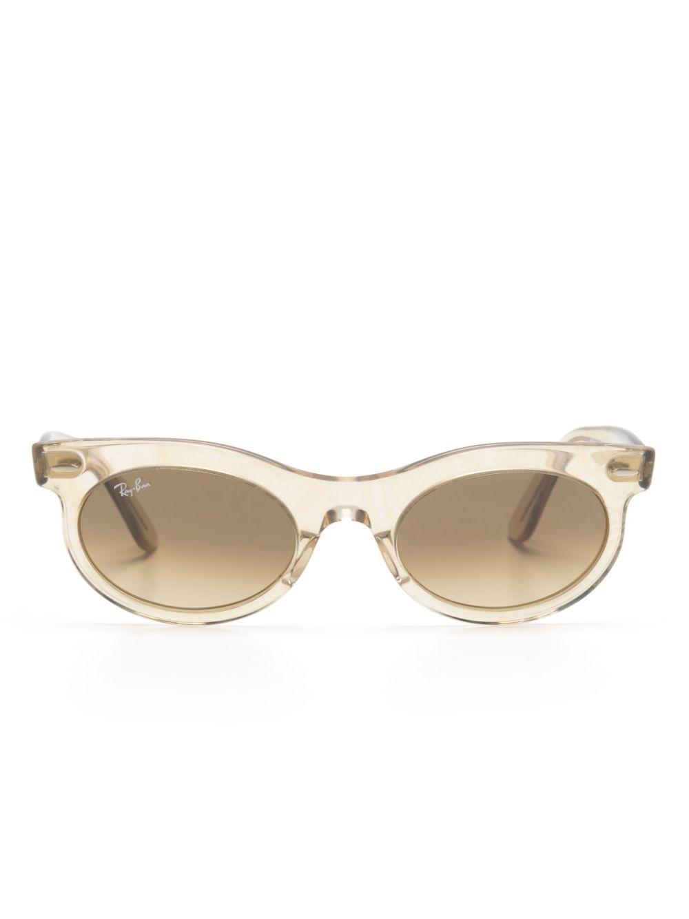 RAY BAN Wayfarer Oval-frame Sunglasses In Neutral Product Image