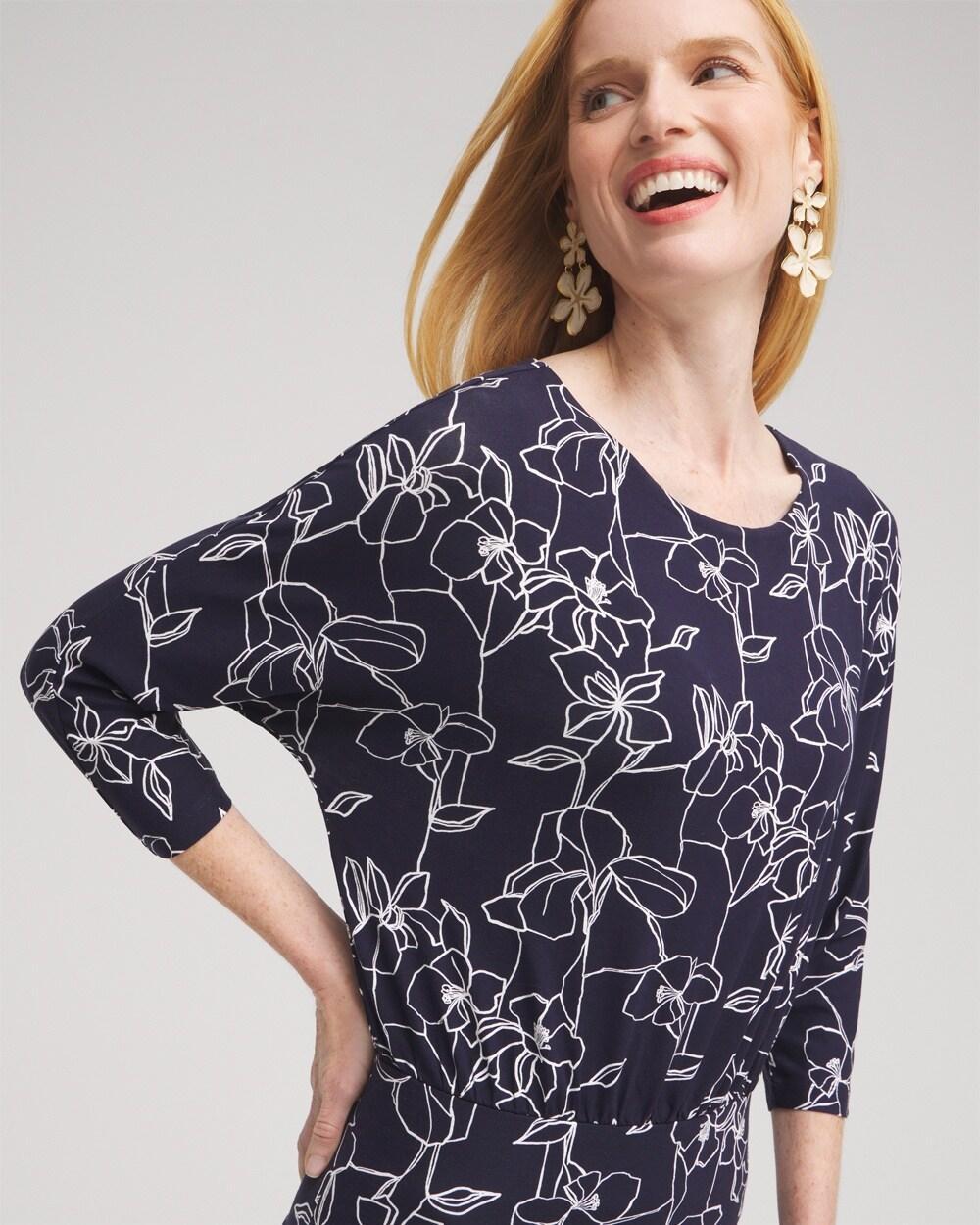 Touch of Cool™ Floral Banded Hem Top Product Image