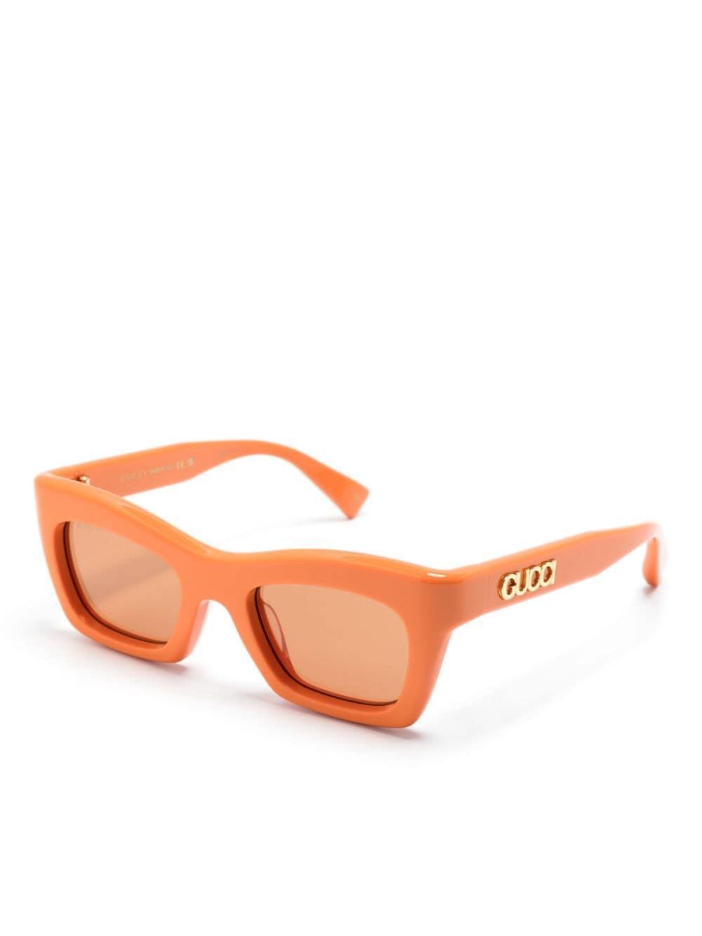 Gg1773s Butterfly-frame Sunglasses In Orange Product Image