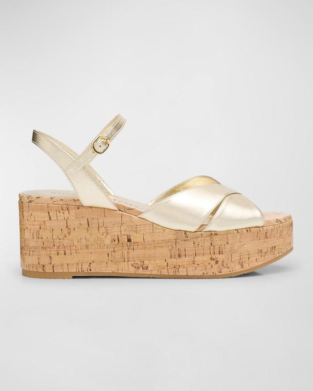 Carmen Midi Crisscross Platform Sandals Product Image