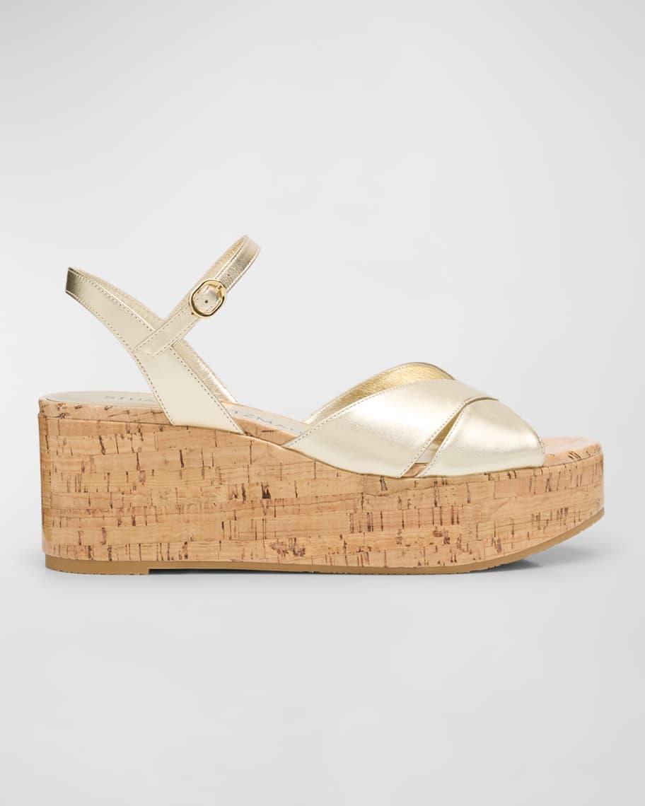 Carmen Midi Crisscross Platform Sandals Product Image