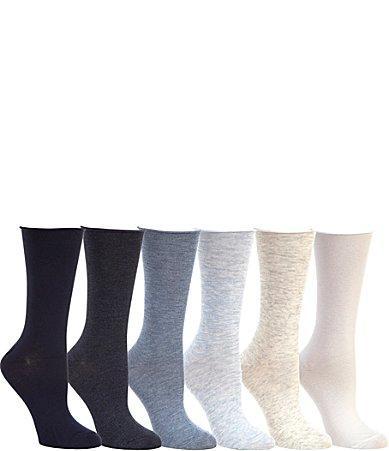 Lauren Ralph Lauren Womens Roll-Top Trouser Socks 6 Pack Product Image