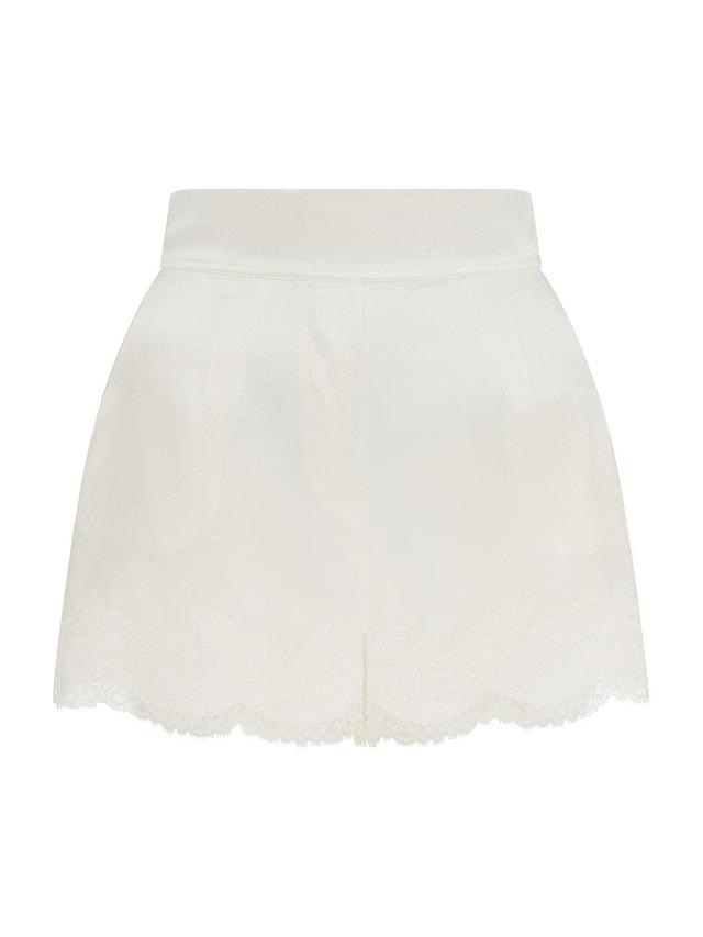 Womens Amelia Lace-Trim Pajama Shorts Product Image