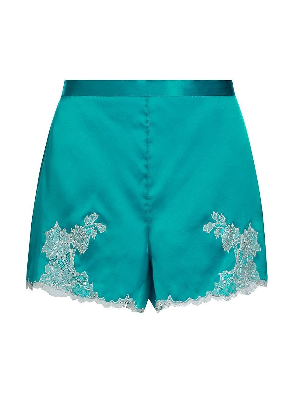 Womens Lolita Silk & Lace Shorts Product Image