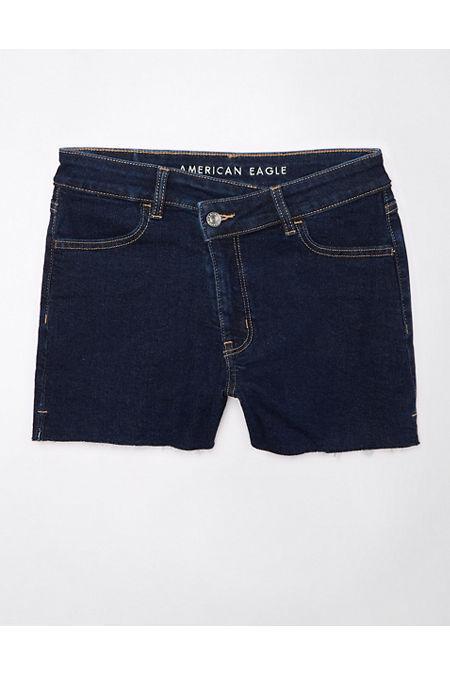 AE Stretch Crossover Waist Denim Mom Short Women's Product Image