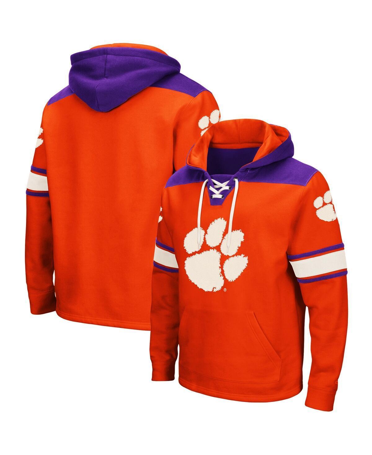 Colosseum Mens Clemson Tigers 2.0 Lace-Up Hoodie Product Image