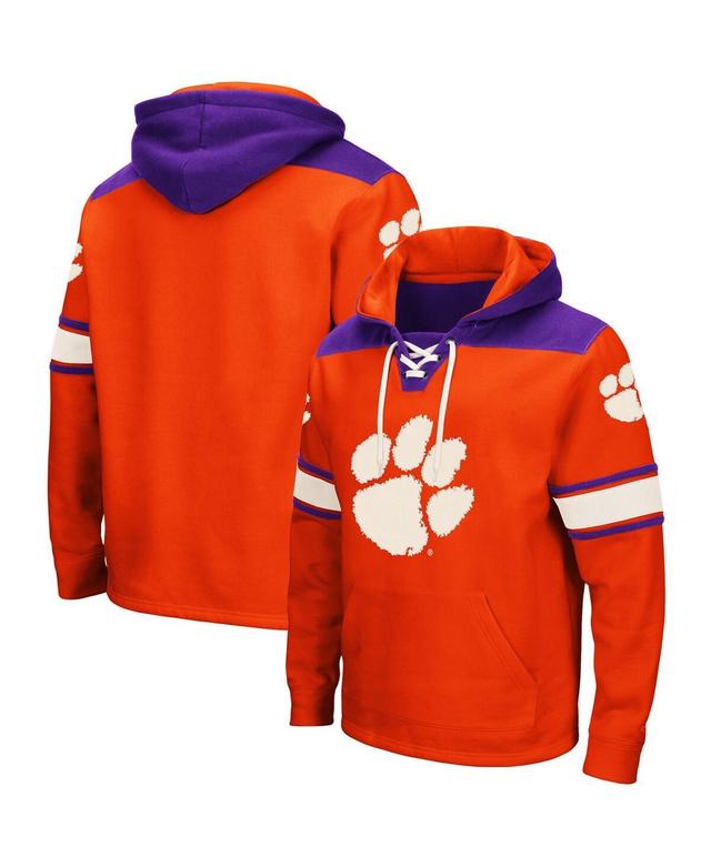 Mens Colosseum Clemson Tigers 2.0 Lace-Up Pullover Hoodie Product Image