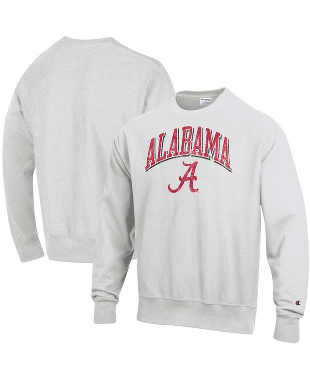 Mens Champion Gray Alabama Crimson Tide Arch Over Logo Reverse Weave Pullover Sweatshirt Product Image