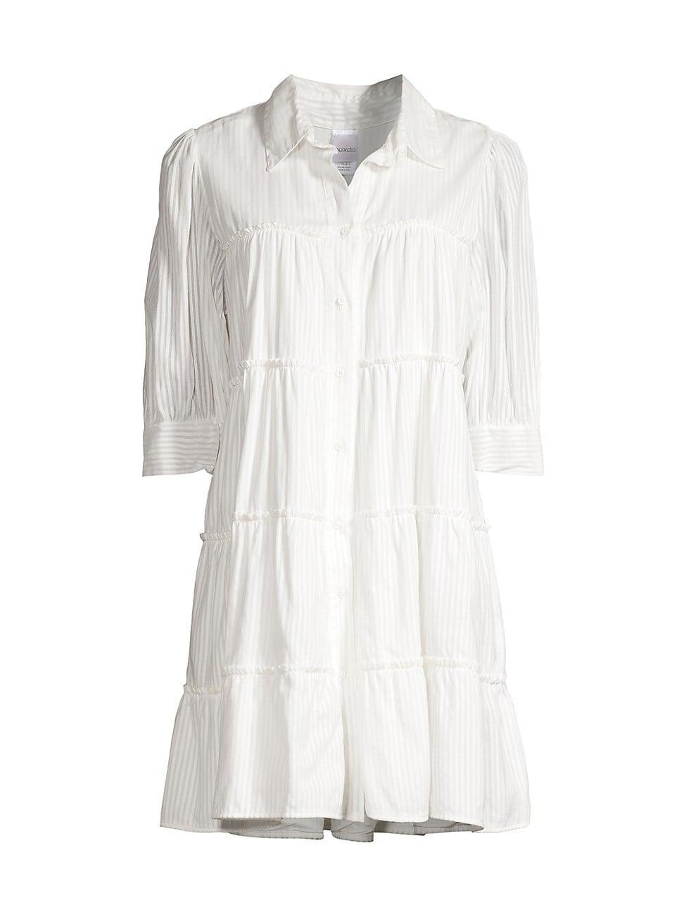 Womens Lola Striped Cotton Shirtdress Product Image