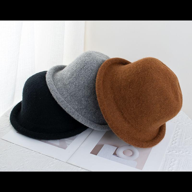 Plain Wool Bucket Hat Product Image