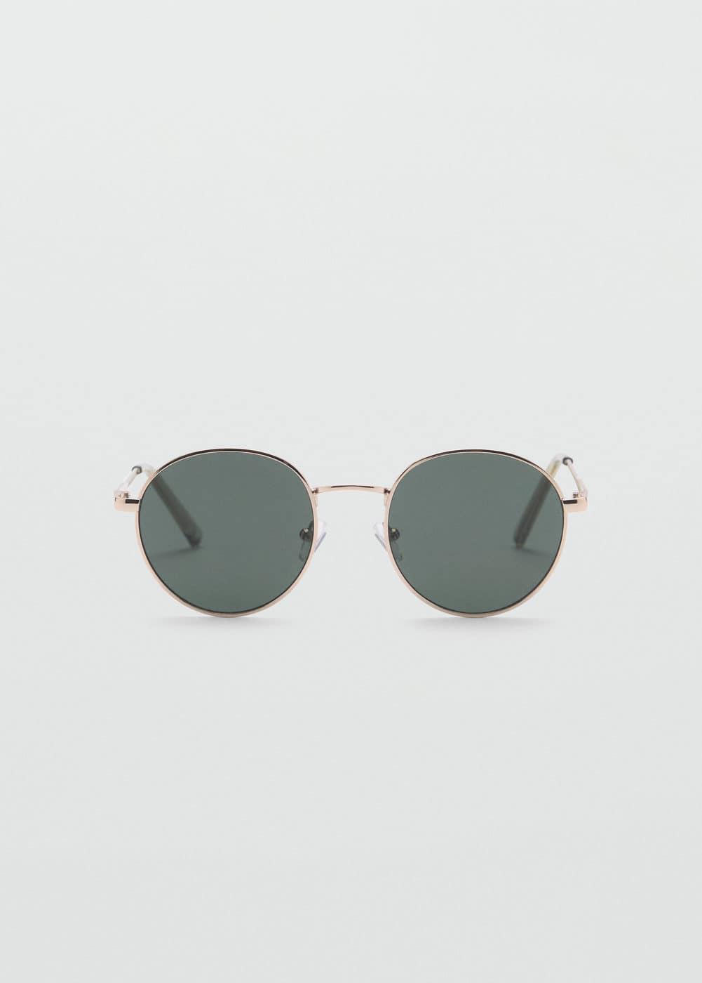 MANGO MAN - Round Metal Sunglasses - One size - Men Product Image