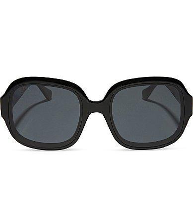 DIFF Eyewear Womens Seraphina 57mm Round Polarized Sunglasses Product Image