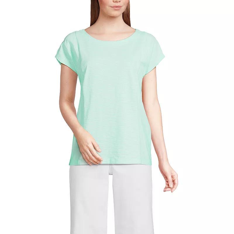 Womens Lands End Slub Tee Product Image