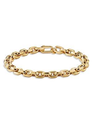 Mens 18K Yellow Gold Deco Link Bracelet Product Image