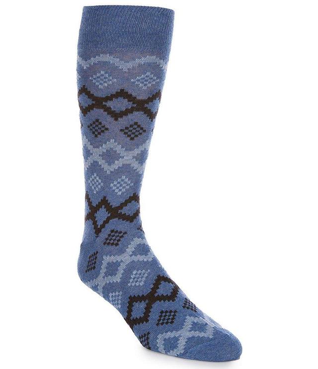 Cremieux Zigzag Fairisle Crew Dress Sock Product Image