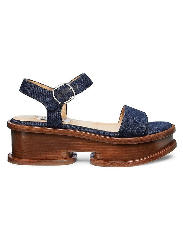 Womens Michael 60MM Denim Sandals Product Image