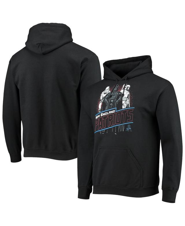 Mens Junk Food Black New England Patriots Star Wars Empire Pullover Hoodie Product Image