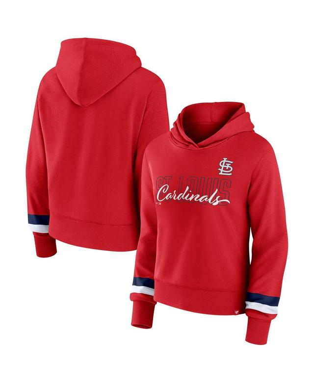 Womens Fanatics Branded St. Louis Cardinals Over Under Pullover Hoodie Product Image