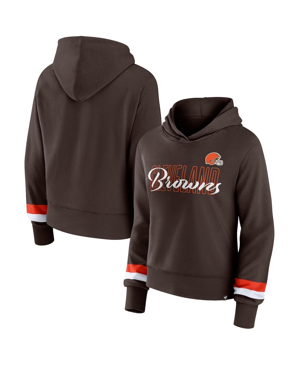 Womens Fanatics Branded Cleveland s Over Under Pullover Hoodie product image