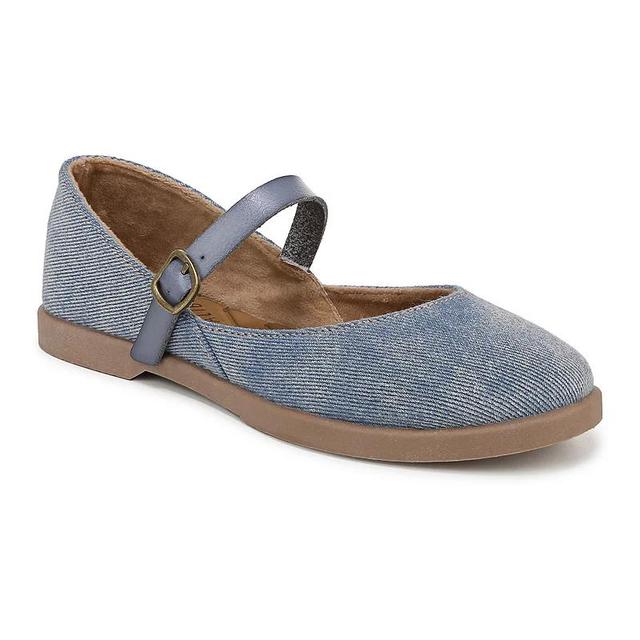 Blowfish Malibu Empower Womens Mary Jane Flats Blue Fabric Product Image