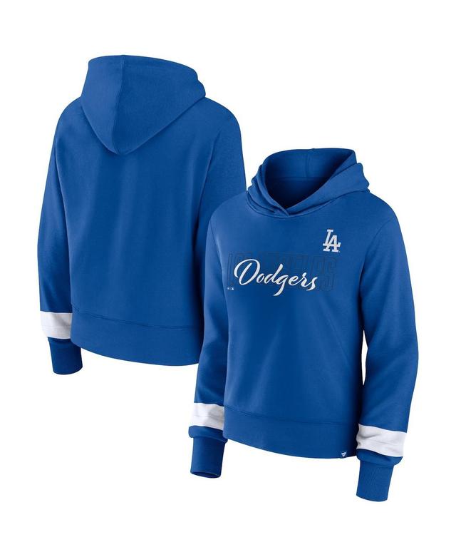 Womens Fanatics Royal Los Angeles Dodgers Over Under Pullover Hoodie Product Image