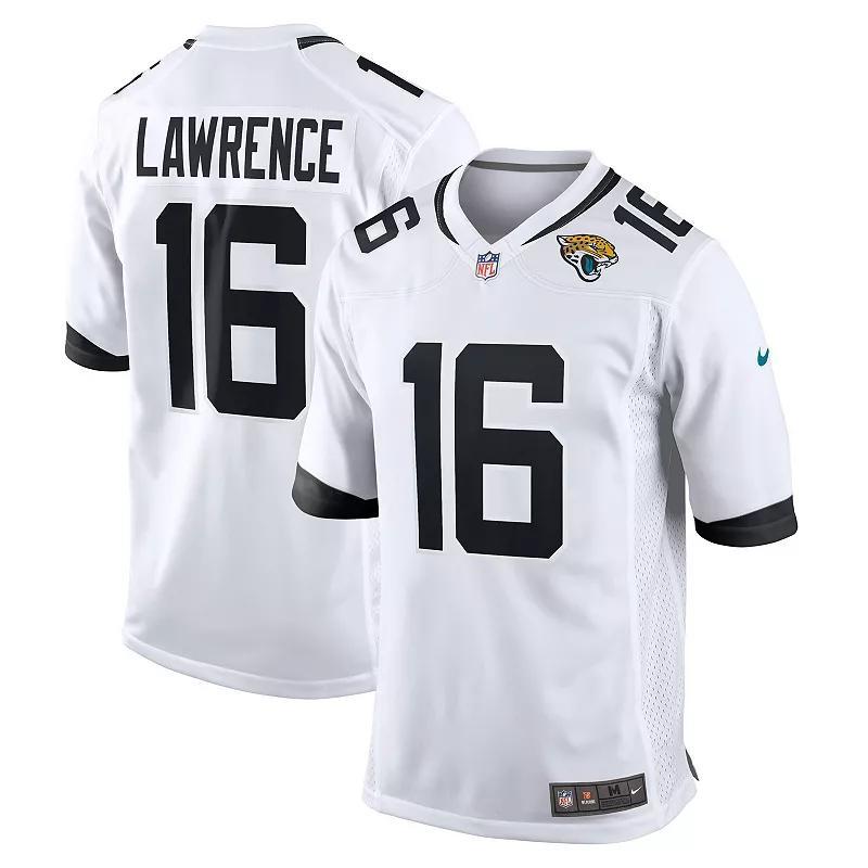 Nike Mens Trevor Lawrence Jacksonville Jaguars Alternate Game Jersey - White Product Image