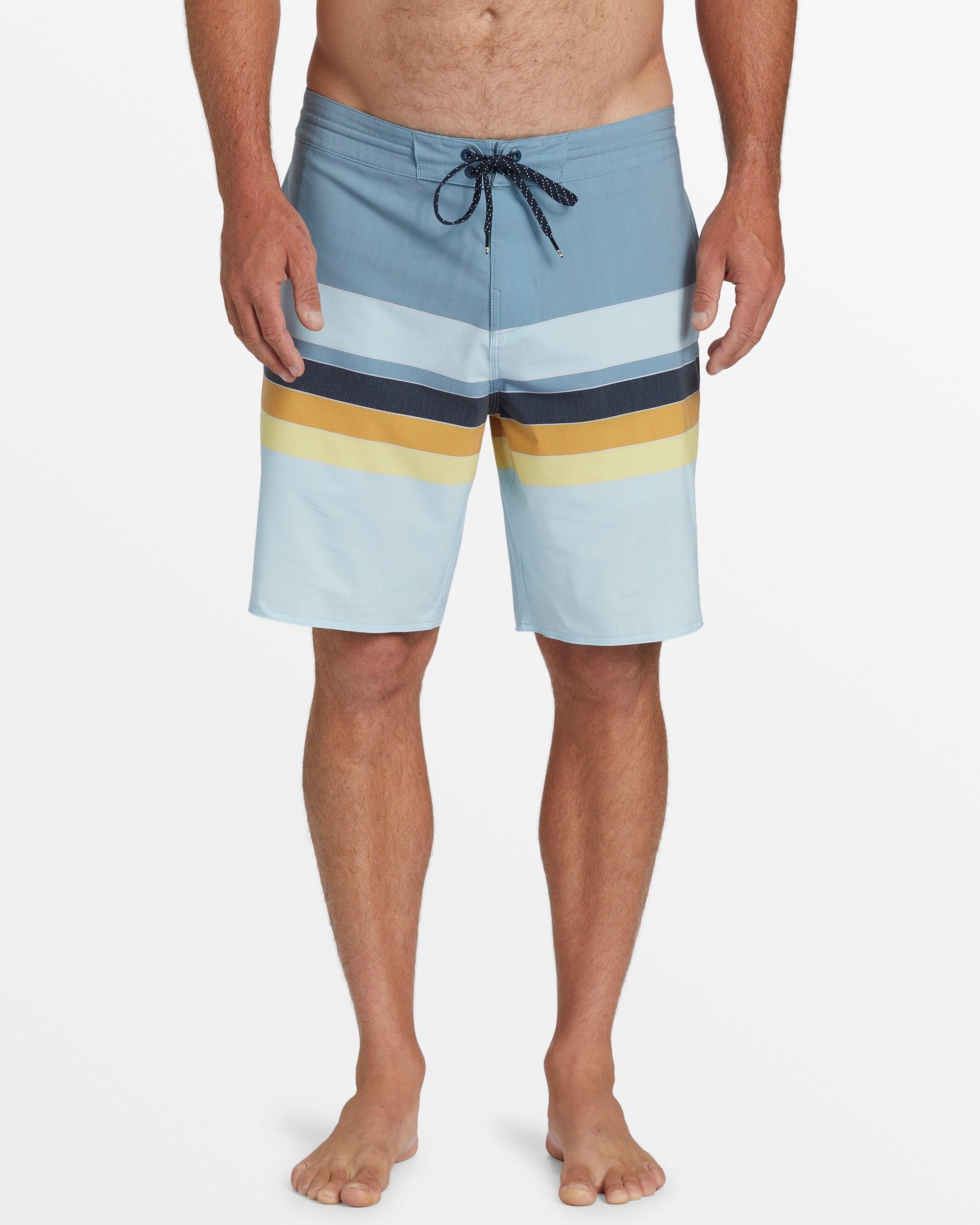 Spinner Lo Tide 18" Boardshorts - Washed Blue Male Product Image