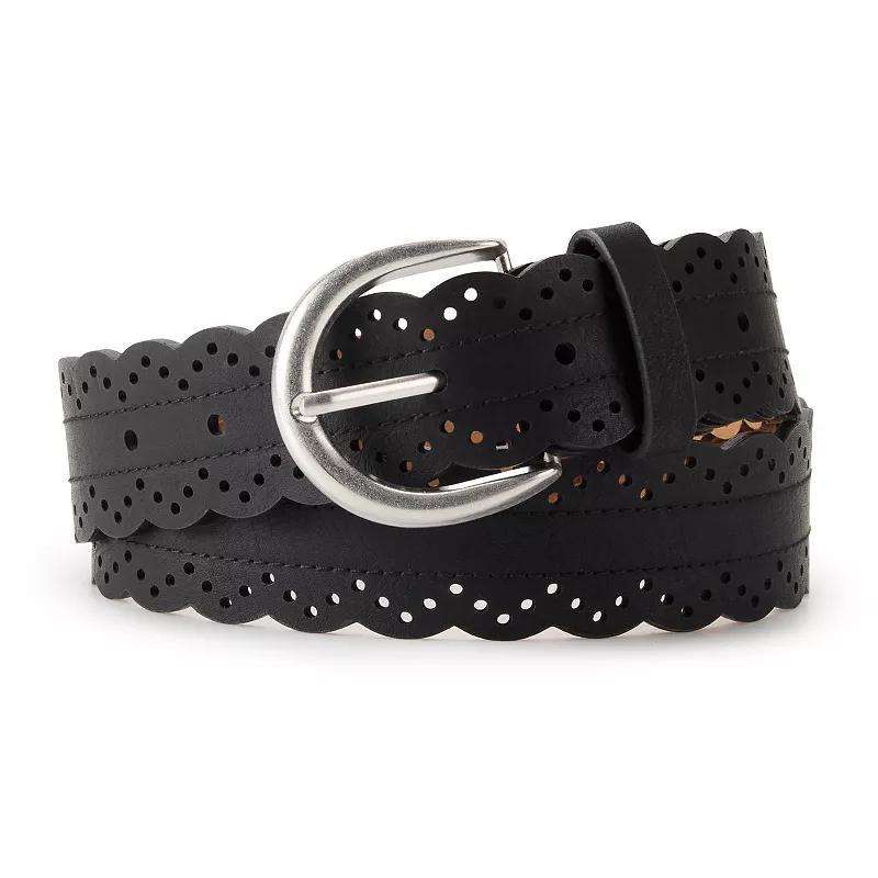 Womens Sonoma Goods For Life Scalloped Edge Belt Product Image