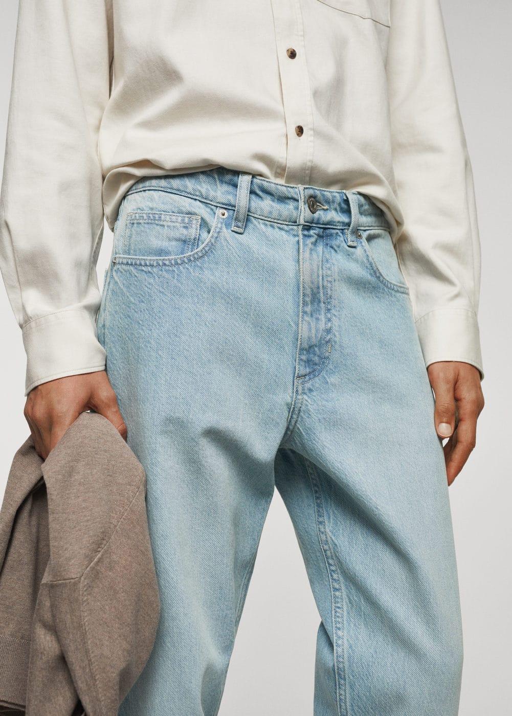 MANGO MAN - Tapered-fit jeans bleach blueMen Product Image