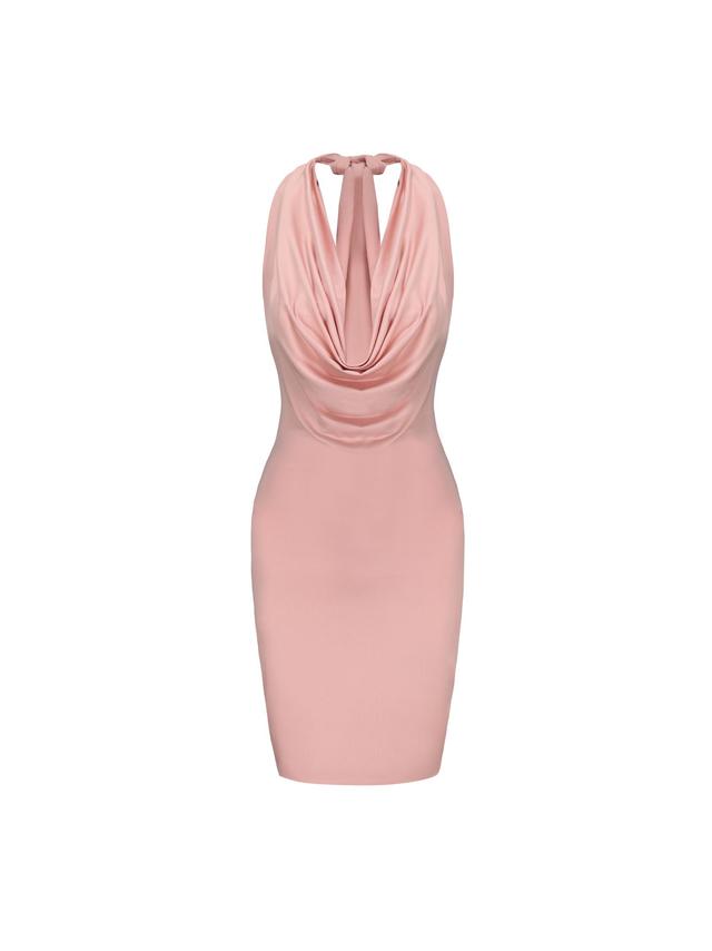 Estrella Silk Dress (Champagne) (Final Sale) Product Image